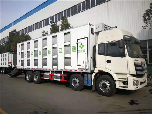 新希望六合通遼新好農(nóng)牧2號恒溫運豬車已完工，準(zhǔn)備發(fā)車