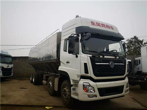 國五東風(fēng)天龍前四后八40方鋁合金飼料車自重輕，拉的多，不超載
