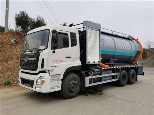 東風天龍后八輪清洗吸污車，程力汽車、智享生活