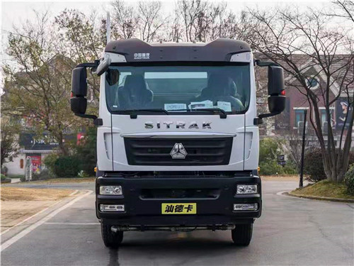 重汽汕德卡單橋多功能抑塵車現車，容積12立方，可選裝50-100米各型霧炮