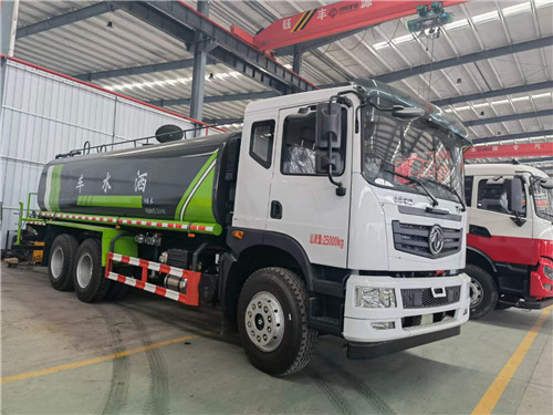 國六東風(fēng)T5后雙橋20方綠化噴灑車，可加裝霧炮